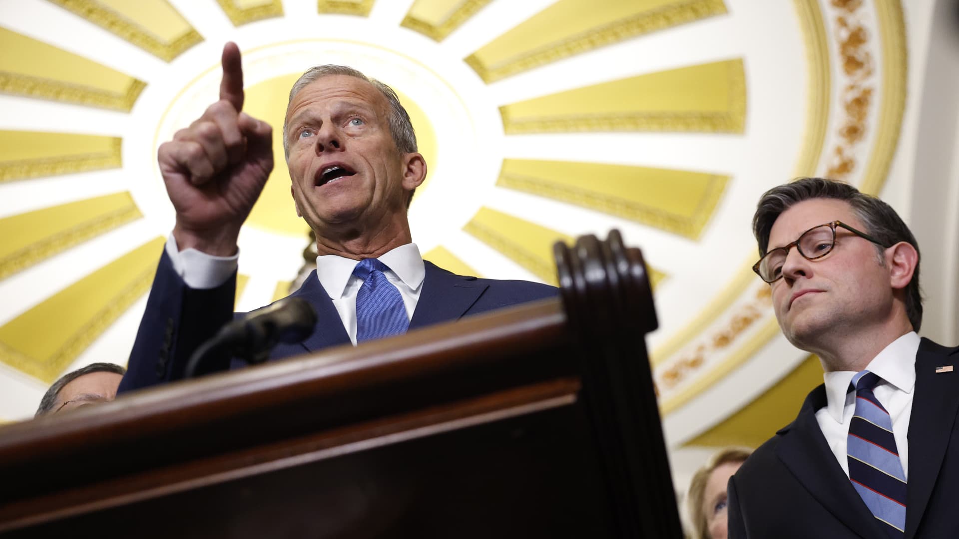 TSA shutdown: GOP leaders Thune and Johnson boost two-track approach to funding DHS
