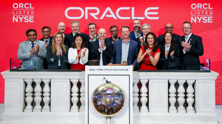 Oracle pops nearly 12%, leading bounce back rally in software stocks