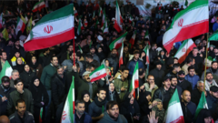 Watch: Pro-regime Iranians gather in Tehran