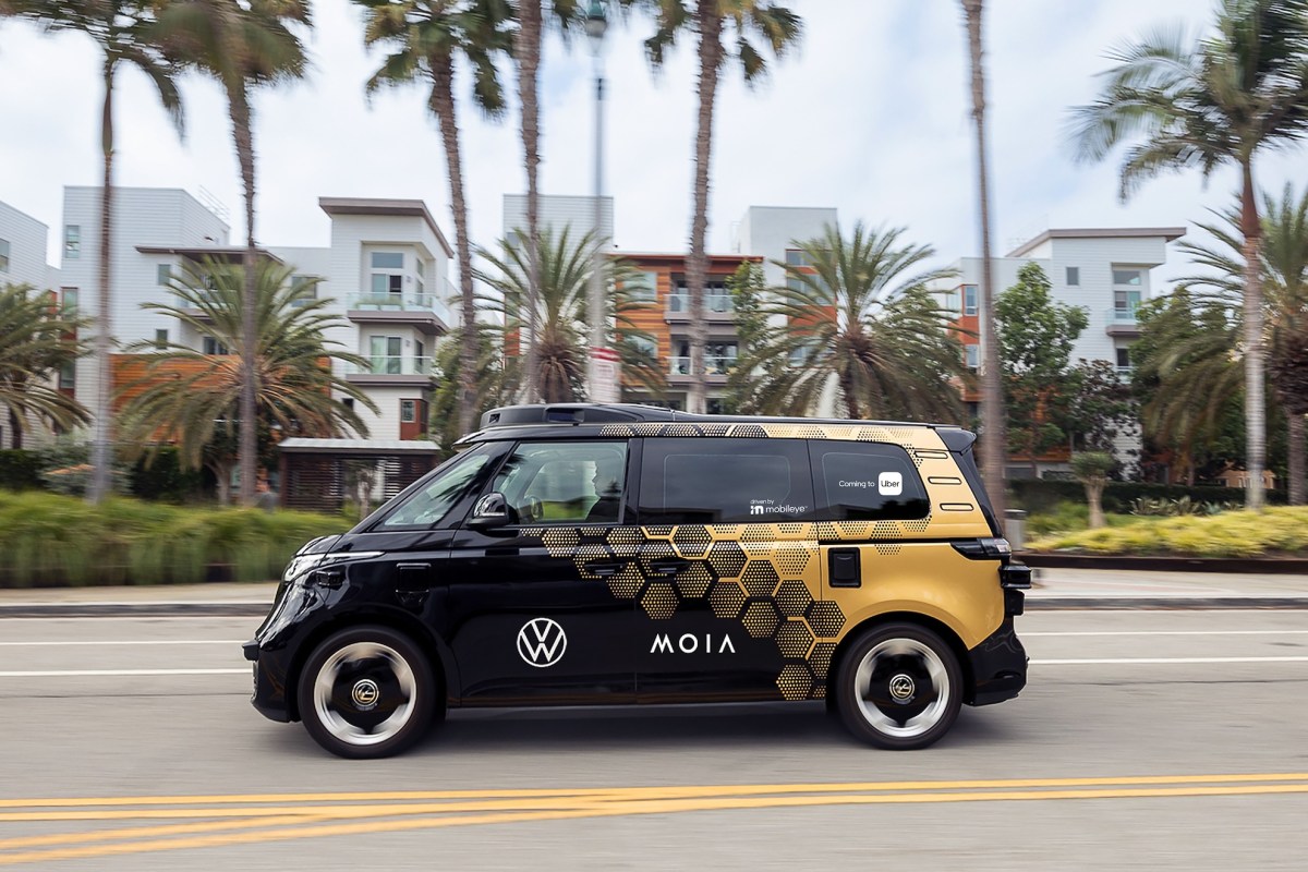 Volkswagen begins testing its self-driving microbuses in Los Angeles ahead of launch with Uber
