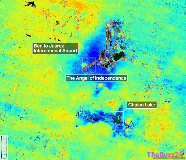 US-Indian Spacecraft Captures Mexico City Subsidence