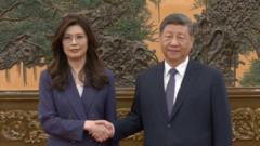 Taiwan opposition leader meets Xi Jinping in Beijing