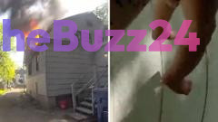 Heroic Police Officer Saves Infant Thrown from Burning Michigan Home