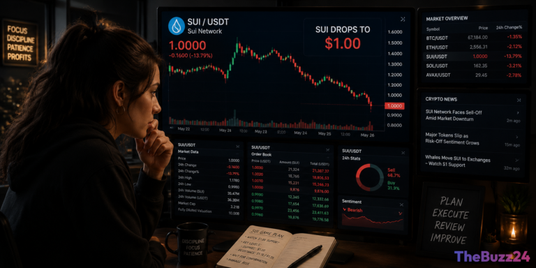 Bearish Momentum Grips Sui (SUI) as Price Nears Critical Support