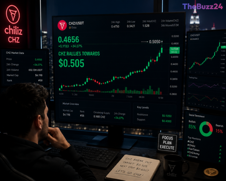 Chiliz surges 5% as bullish futures data pushes price toward $0.05