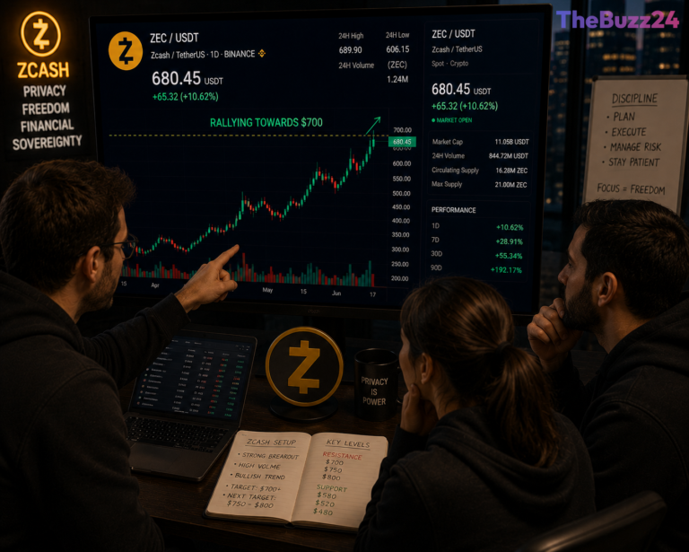 Zcash Momentum Surges as Asset Eyes $700 Milestone