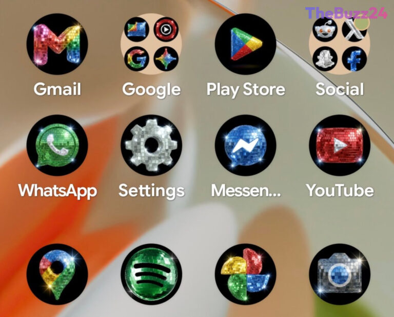 Google Embraces Kitsch with New Disco-Ball Themed Android Icons