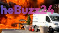 Hybrid Vehicle Erupts in Flames Near Manhattan Financial District