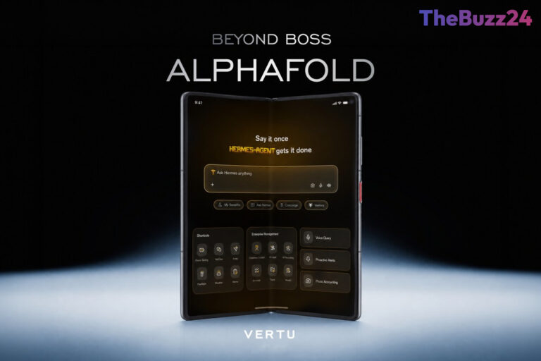 Luxury Meets Intelligence: Vertu Unveils Alphafold AI Foldable for High-Level Executives