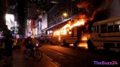 Knicks Championship Sparks Chaos: Teen Shot, Buses Torched in NYC Revelry