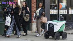 Delivery Robots Spark Backlash: Pedestrians Forced to Dodge Tech on Sidewalks