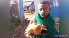 Heartwarming Quest: Ethiopian Boy’s Attempt to Save Sick Pet Chicken at Human Hospital Goes Viral
