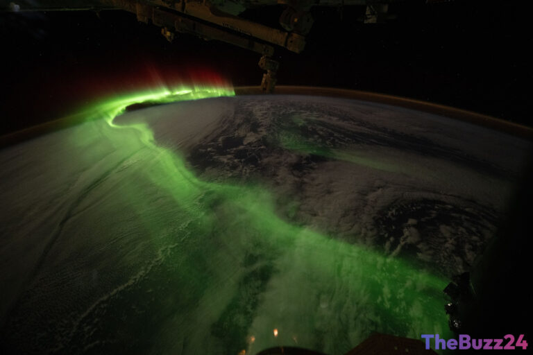 Spectacular Southern Lights: International Space Station Captures Breathtaking Aurora Australis Over the Indian Ocean