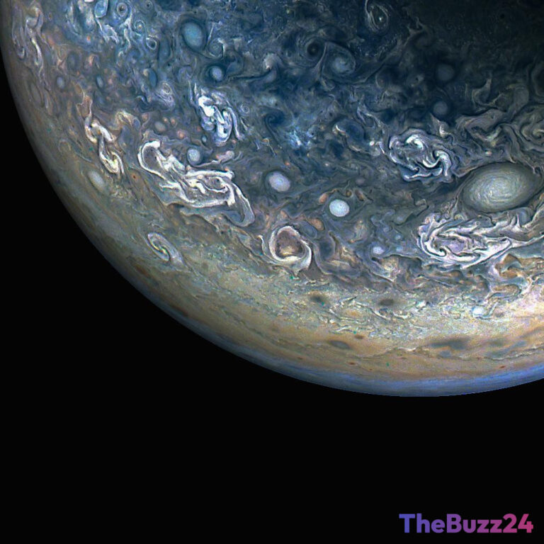 Stormy Masterpiece: Juno Spacecraft Captures Jupiter’s Chaotic Northern Hemisphere