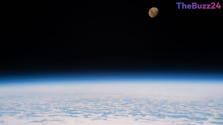 Stunning View of the Waxing Gibbous Moon Captured from Orbit