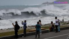 Massive Typhoon Bavi Looms Over East Asia Amidst Philippines Landslide Tragedy