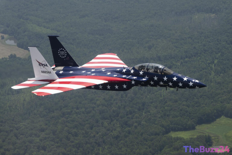 NASA Jets Soar in Patriotic Hues for America’s 250th Birthday
