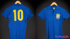 Legendary Pelé 1958 World Cup Final Jersey Fetches Record-Breaking $4.9 Million at Auction