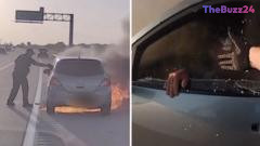 Texas Officer Saves Driver in Dramatic Highway Rescue