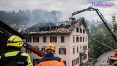 Tragic Fire Razes Alpine Building in Switzerland, Leaving Five Missing