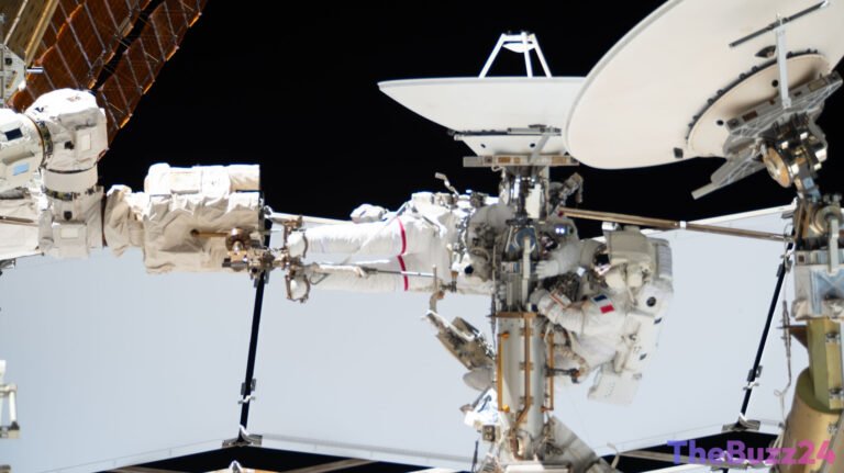 Astronaut Duo Completes Crucial Spacewalk for ISS Communications Upgrade