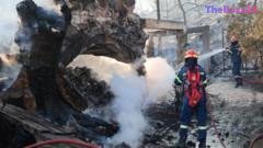 Devastating Twin Wildfires Strike Greek Island of Salamina, Leaving Two Dead and Hundreds Evacuated