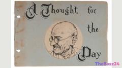 Mahatma Gandhi’s Personal Reflections Set Record at Mumbai Auction, Fetching $1.69 Million