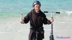 British Adventurer Conquers Australia on Kick Scooter, Eyes Double World Record