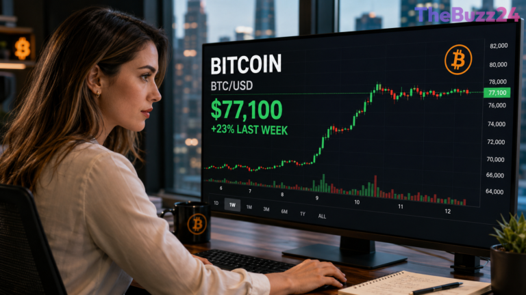 Bitcoin Holds Near $77,000 Following Massive Profit-Taking and Institutional Inflows