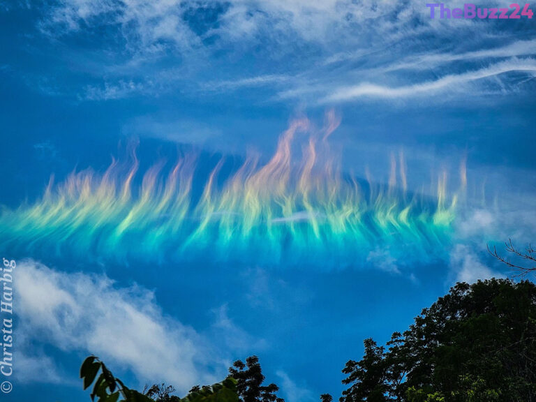 Rare ‘Fire Rainbow’ Illuminates West Virginia Skies in Stunning Atmospheric Display