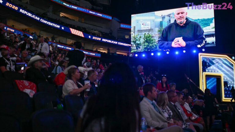 Senator John Fetterman Makes Unconventional Appearance at Republican Convention