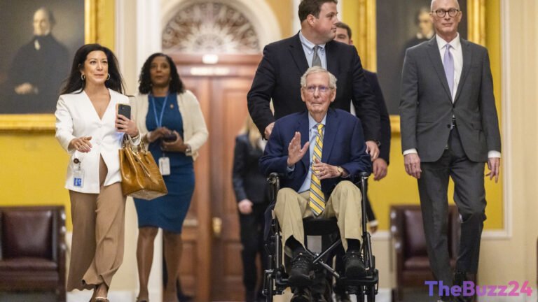 Mitch McConnell Returns to Senate Floor Following Three-Month Recovery from Fall