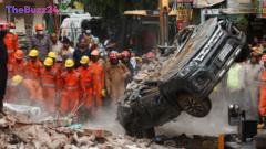 Tragedy Strikes Delhi: Building Collapse Traps Dozens, One Dead