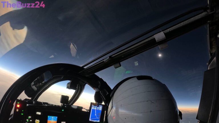 High-Altitude Jet Captures Stunning Views of Solar Eclipse from Above the Clouds