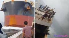 Maritime Collision Near Singapore: Cargo Ship Strikes Fishing Vessel