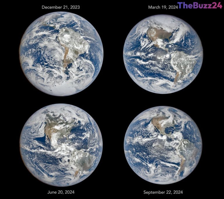Viewing Earth’s Seasonal Shifts from One Million Miles Away