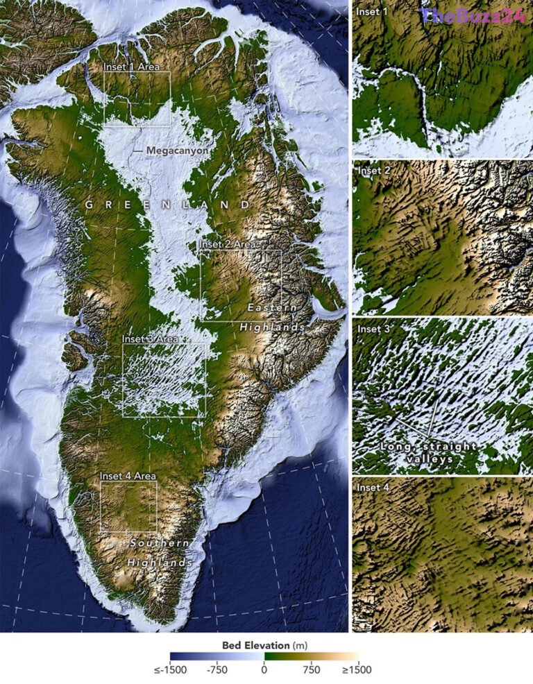 Mapping the Unseen: Advanced Satellite Techniques Reveal Hidden Valleys Beneath Greenland’s Ice Sheet
