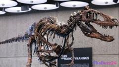 Rare Nanotyrannus Fossil Fetches $47.3 Million at Landmark New York Auction