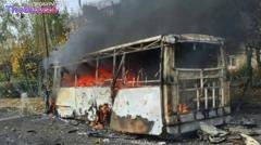 Dozens Killed as Russian Glide Bombs Target Civilian Buses in Eastern Ukraine
