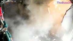 Massive Gas Explosion Levels Sneaker Shop in Surabaya, Indonesia