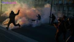 Paris Erupts in Unrest: Tear Gas and Arrests as Cost of Living Protests Intensify