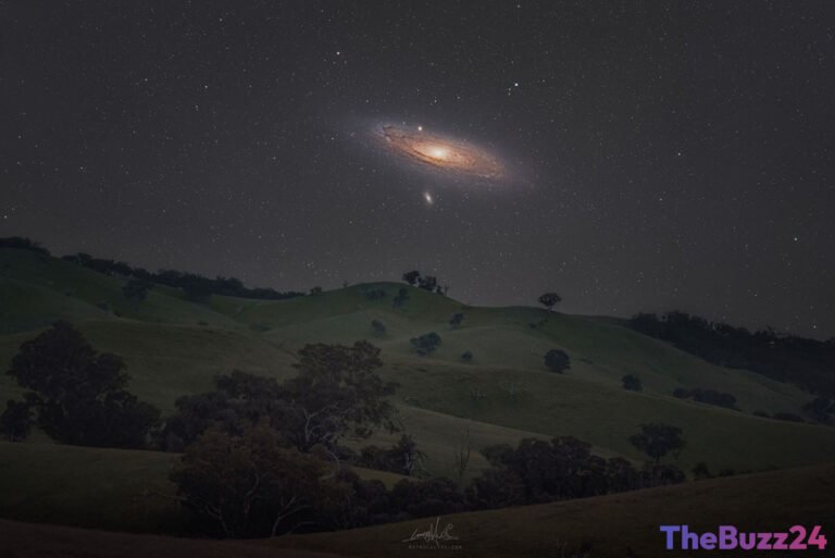 Andromeda Galaxy Shines in Southern Spring Sky