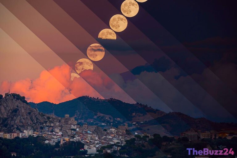 Fiery Spectacle: Mount Etna Erupts as Harvest Moon Illuminates Sicilian Sky