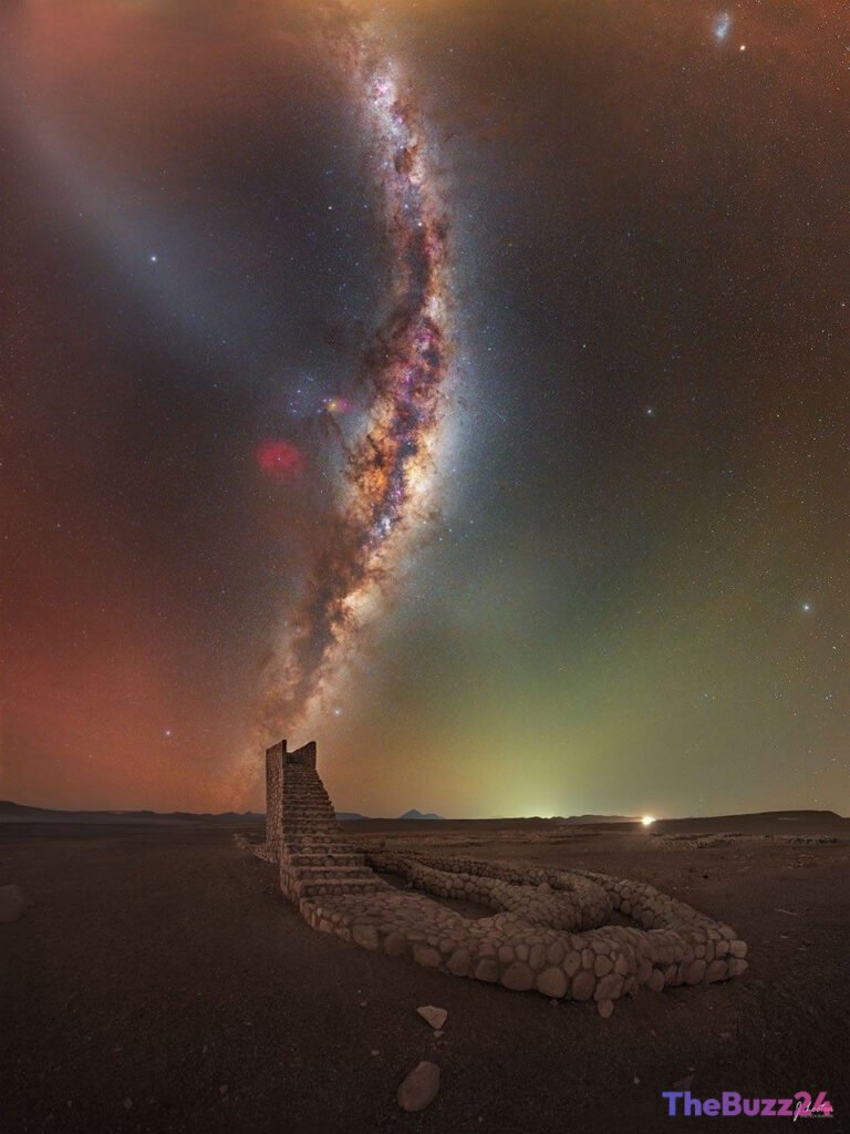Stairway to the Stars: A Celestial Spectacle Above Chile’s Atacama Desert
