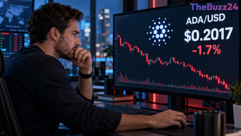 Cardano Hovers Near $0.20 Amid Persistent Derivative Pressure and Bearish Momentum