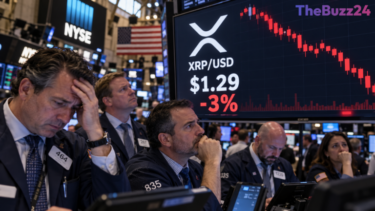 XRP Slips Below $1.30 Threshold as Bearish Sentiment Dominates Derivatives Markets