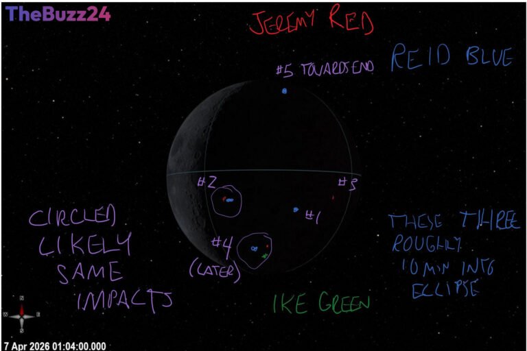 Artemis II Crew Documents Lunar Impact Flashes in Historic Moon Mission Data Release