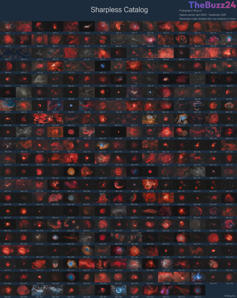 Astrophotographer Captures Entire Sharpless Catalog in Monumental 800-Hour Project